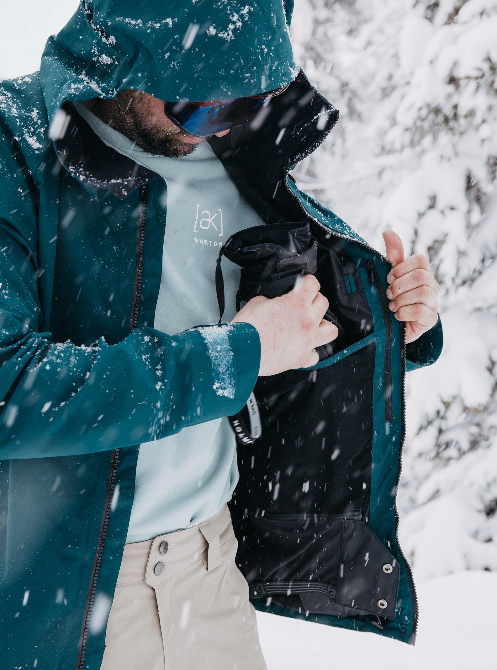 BURTON AK GORE CYCLIC snow jacket - deep emerald