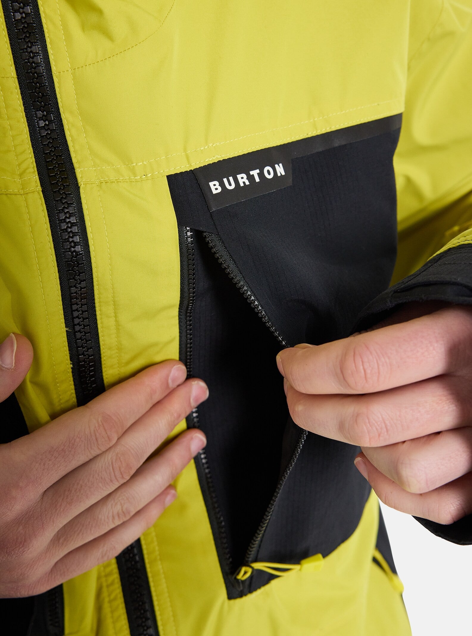 BURTON FROSTNER jacket - sulfur/true black