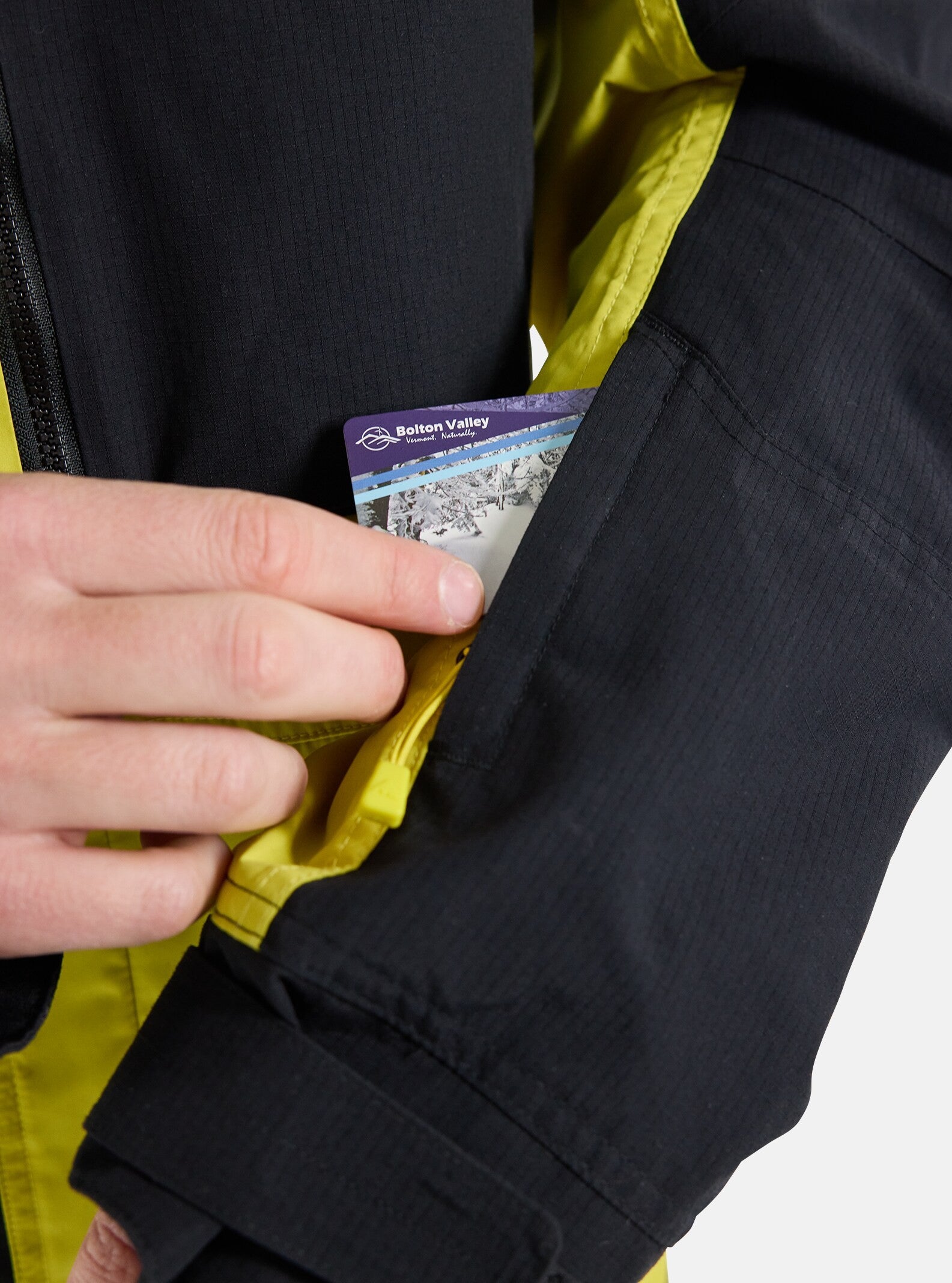 BURTON FROSTNER jacket - sulfur/true black