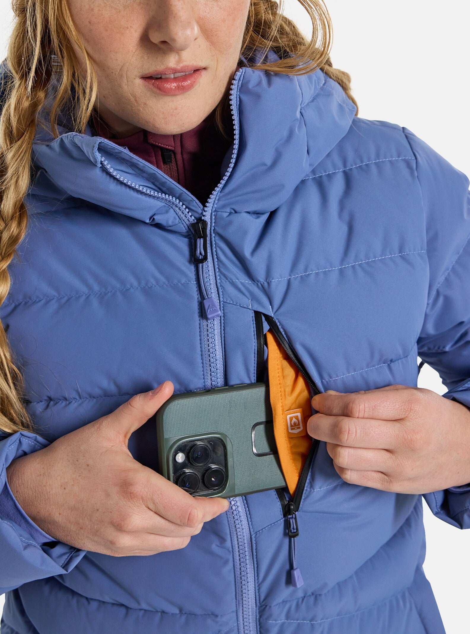 BURTON WMS LOYIL down jacket - slate blue