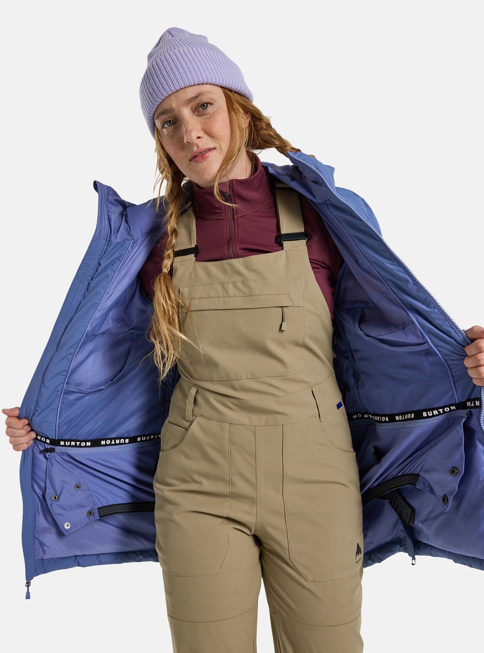 BURTON WMS LOYIL down jacket - slate blue