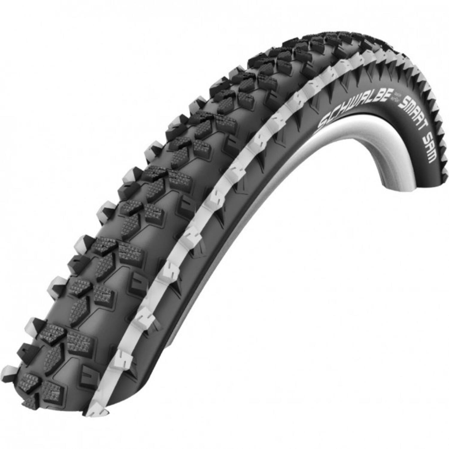 SCHWALBE SMART SAM 26 x 2.25 riepa - Performance | Addix | White Stripes