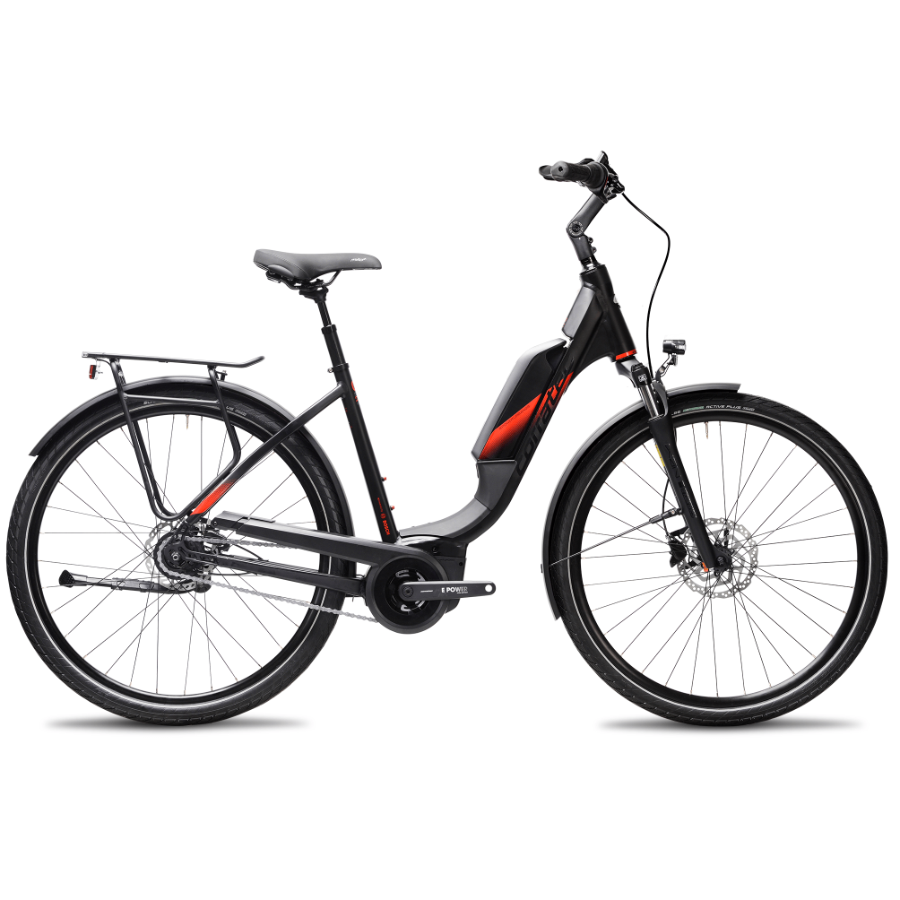 CORRATEC E-POWER URBAN AP5 8SC 28 electric bicycle - black/red