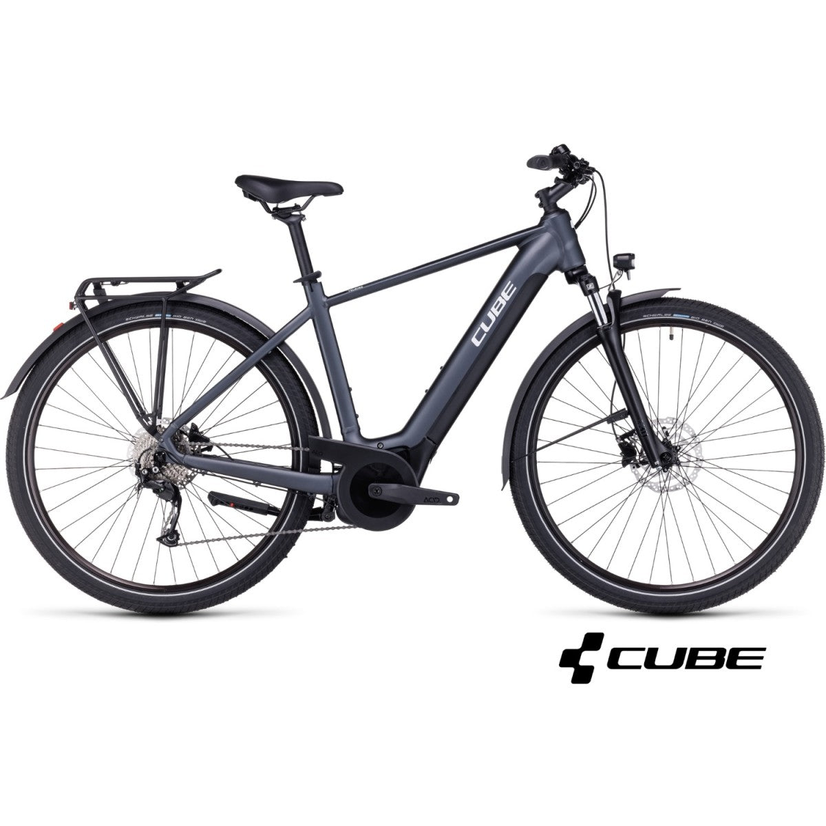 CUBE TOURING HYBRID ONE 625 28 elektrijalgratas – grey´n´white
