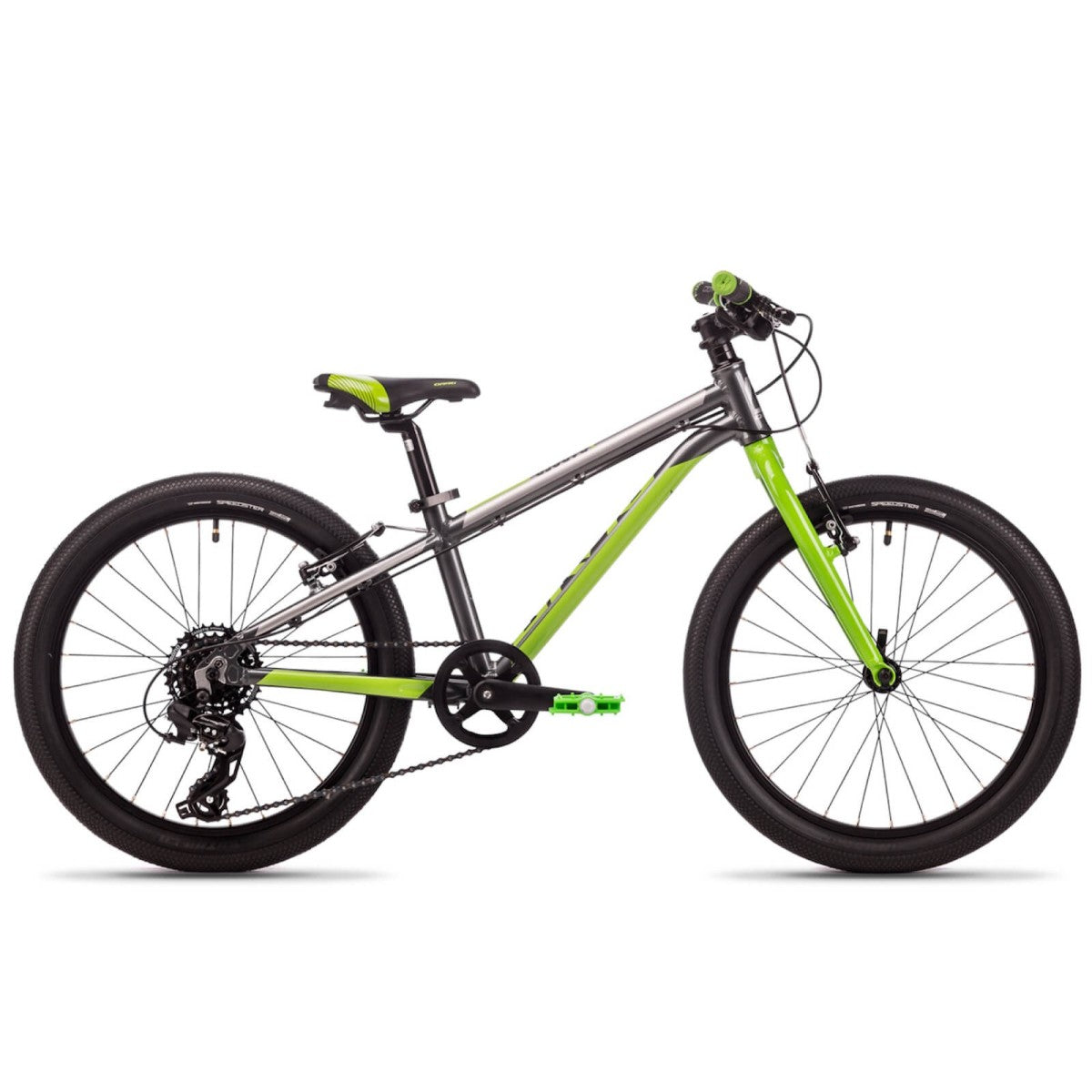 DRAG BADGER LITE 20" laste jalgratas – hall / roheline