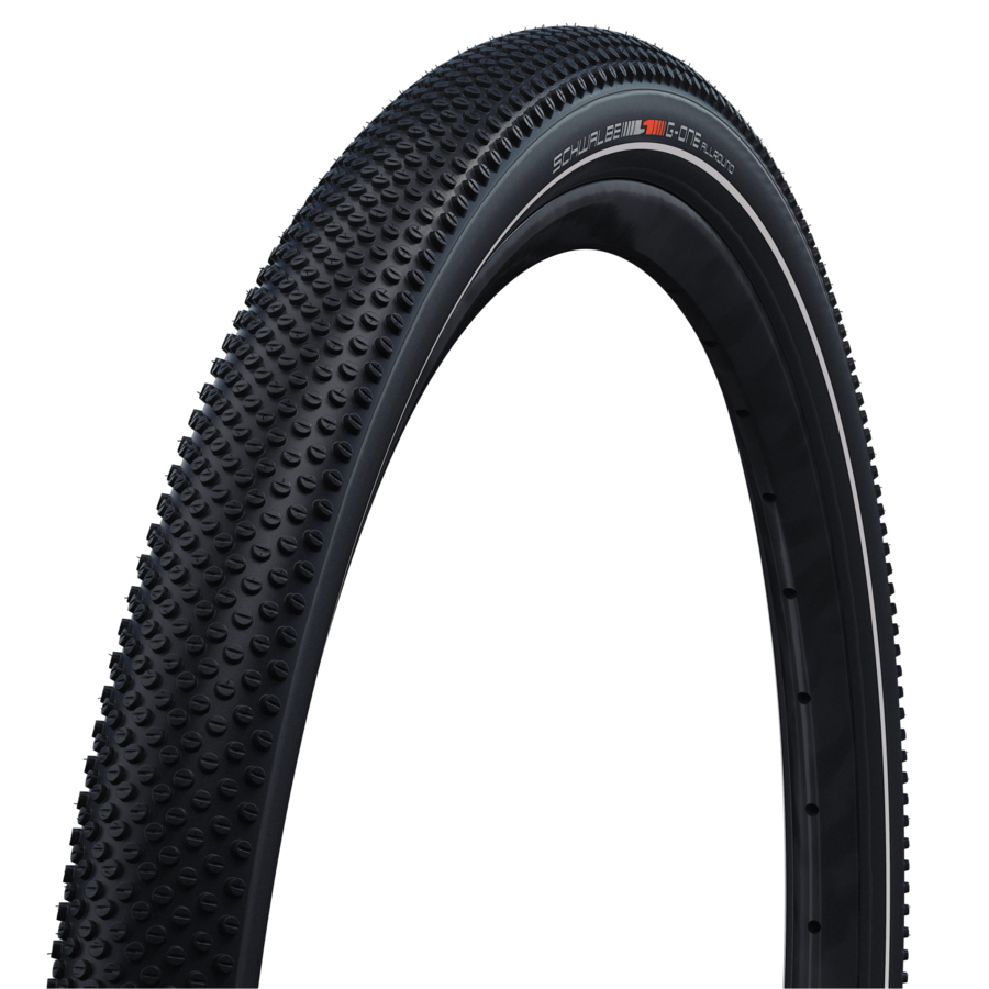 SCHWALBE G-ONE ALLROUND 29 x 2.25 Folding Tire - DD, RaceGuard | ADDIX | Black+reflex
